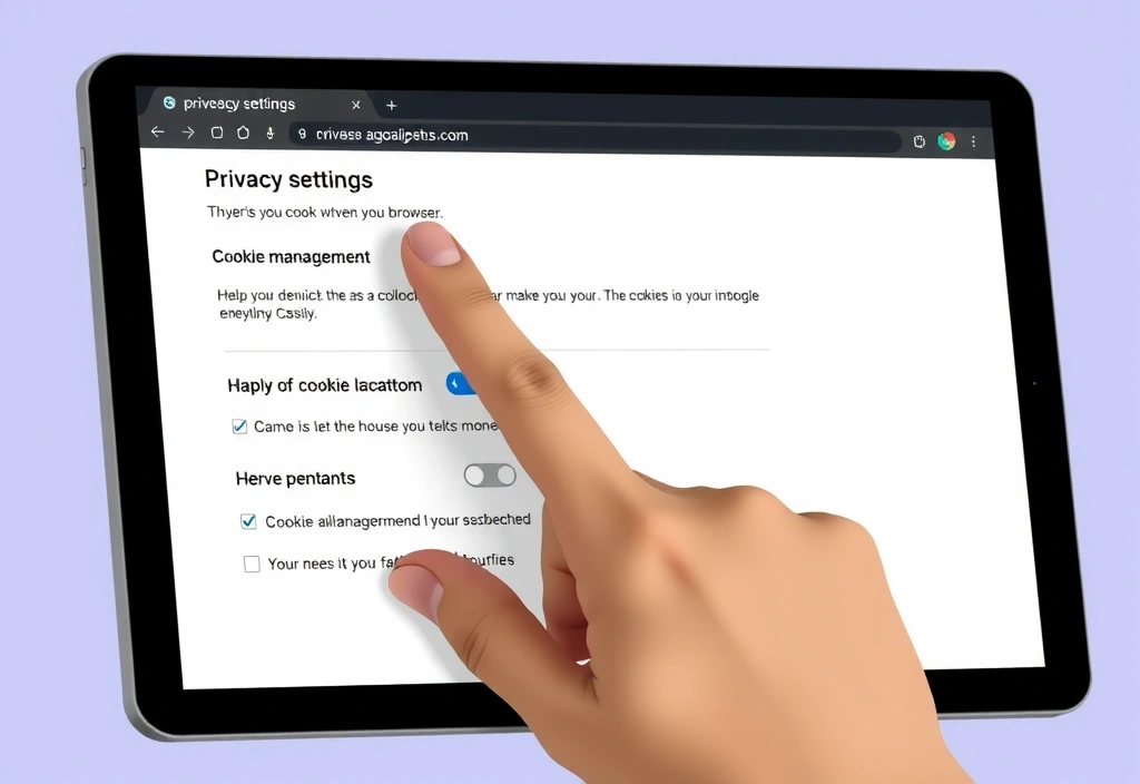 Osoba spravující nastavení souborů cookie v prohlížeči