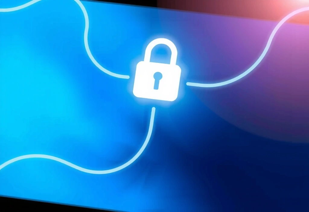 Ikona kłódki na cyfrowym ekranie symbolizująca bezpieczeństwo danych i prywatność