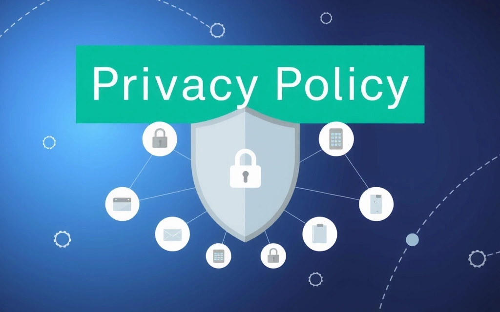 Ilustracja przedstawiająca sieć bezpiecznych połączeń między różnymi podmiotami, z centralną tarczą symbolizującą ochronę danych.