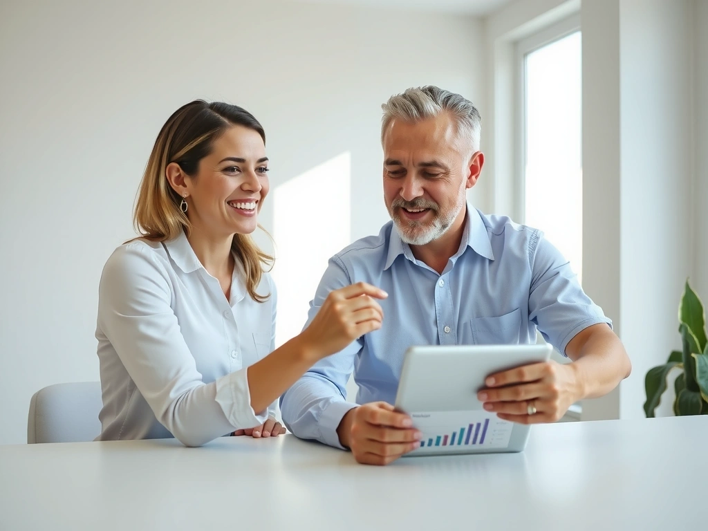 Nutriční specialista diskutující s klientem o individuálním plánu